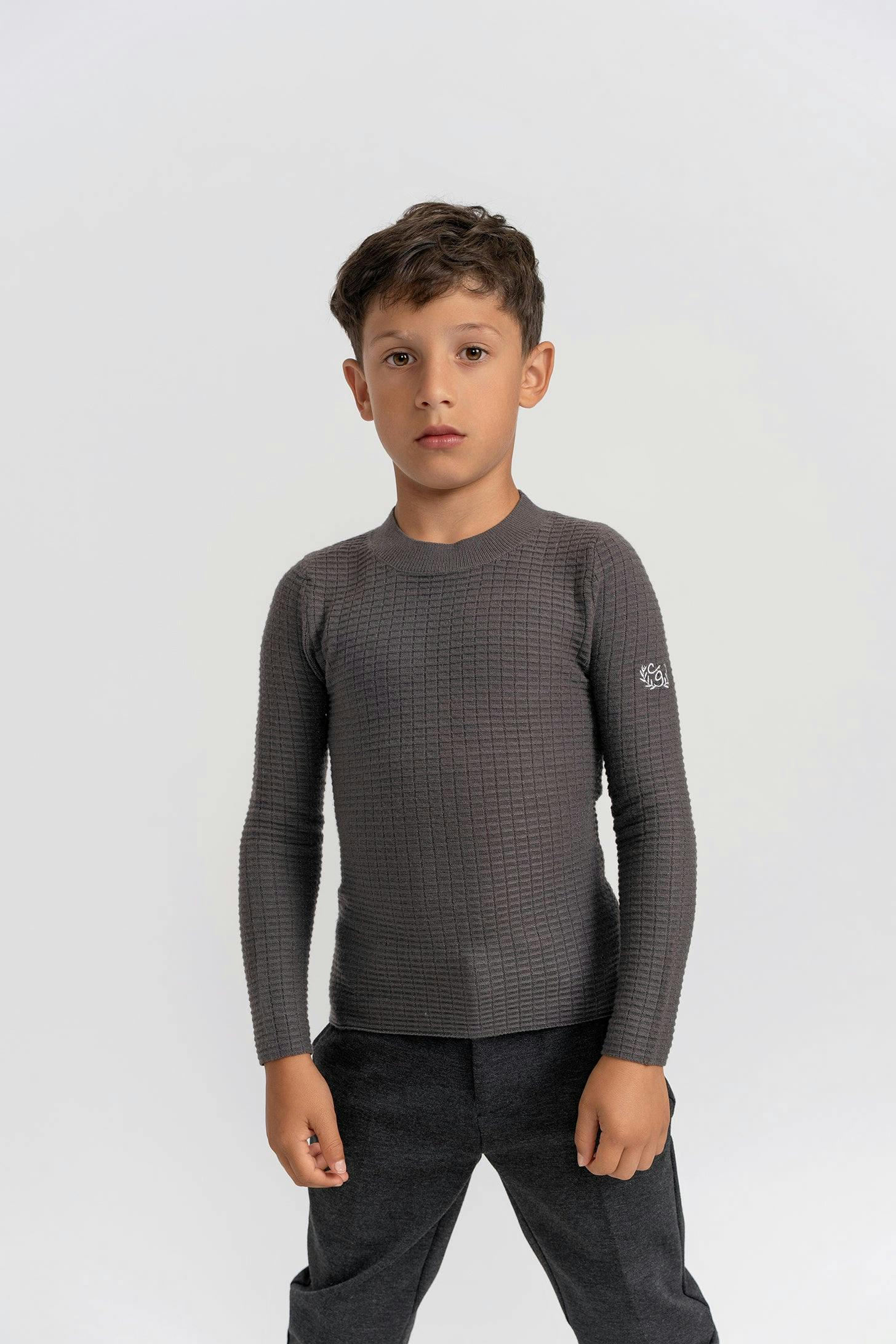 Knit Ribbed Mock Neck Top