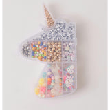 Mystical Classic Alphabet Letter Bead with Rainbow Beads Stretchy Bracelet DIY Box