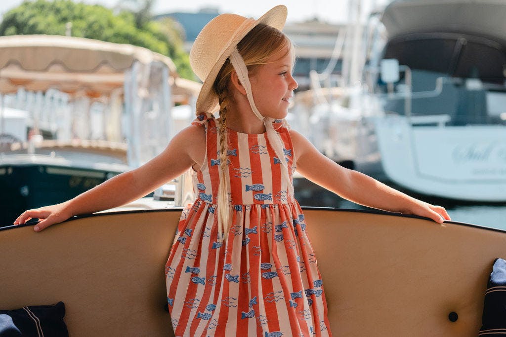 Piper Dress in Fiori di Mare