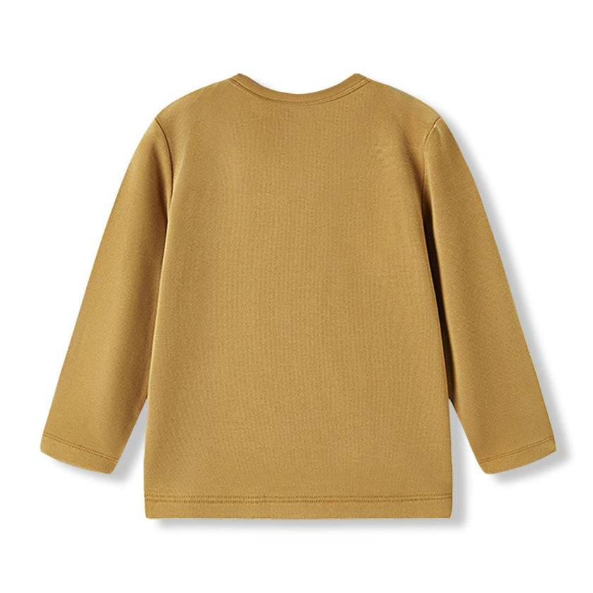 Peanut Brushed Long Sleeve T-Shirt