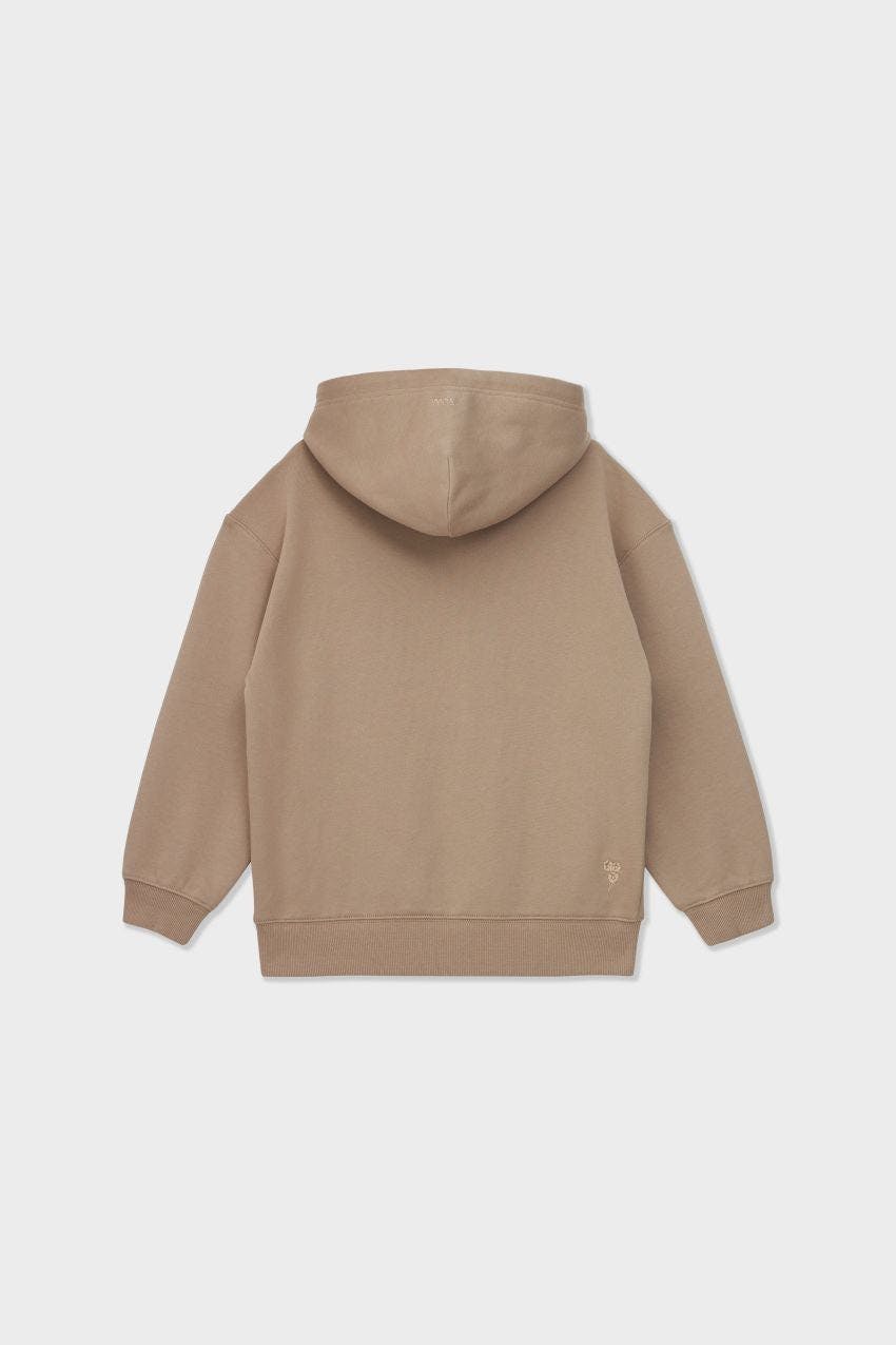 Relaxed Organic Cotton Hoodie With Print
