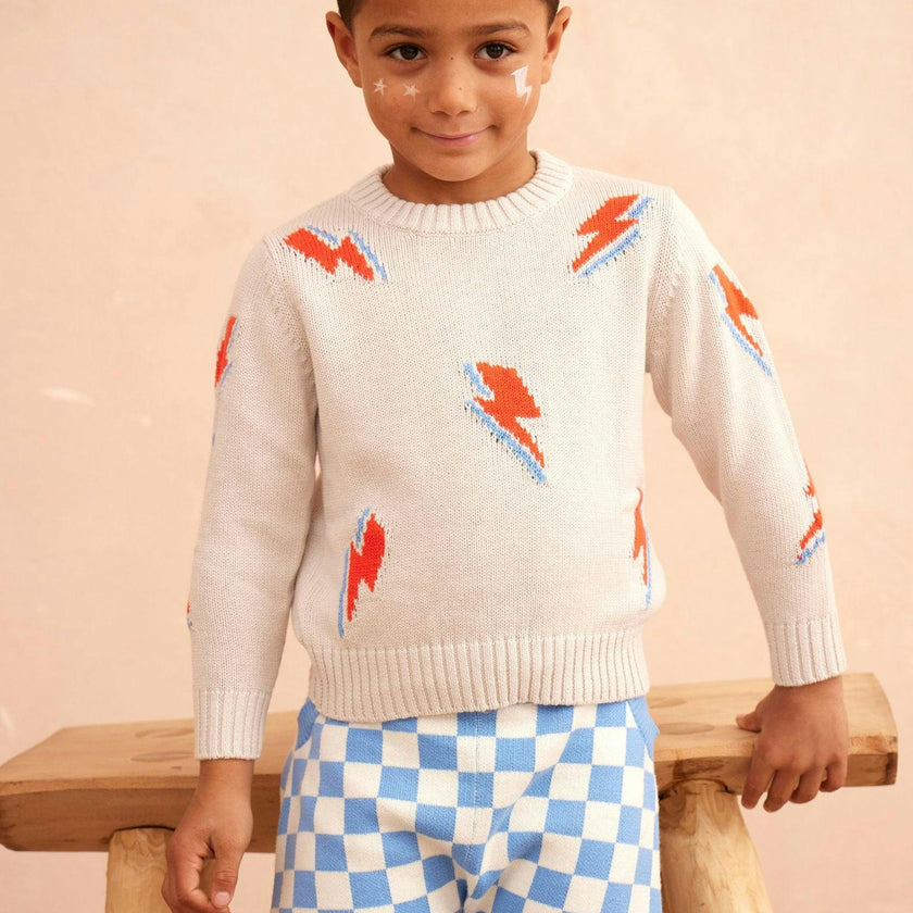 Bolt Storm Jumper | Chalk