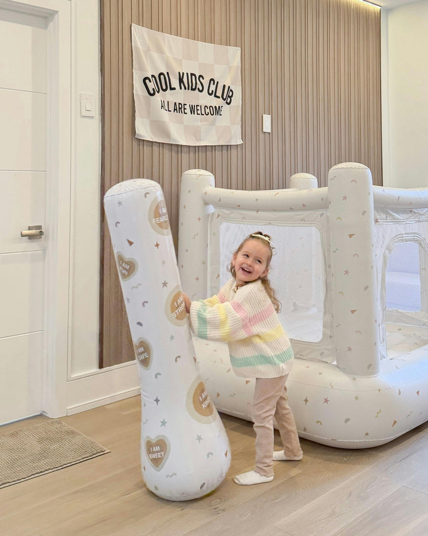 Magic Puncher - Inflatable Punching Bag for Kids with Positive Affirmations