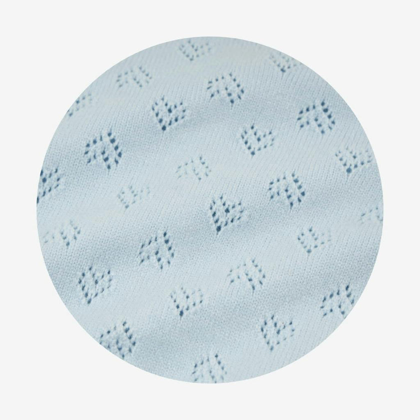 Soft Cloud Blue Pointelle Cardigan