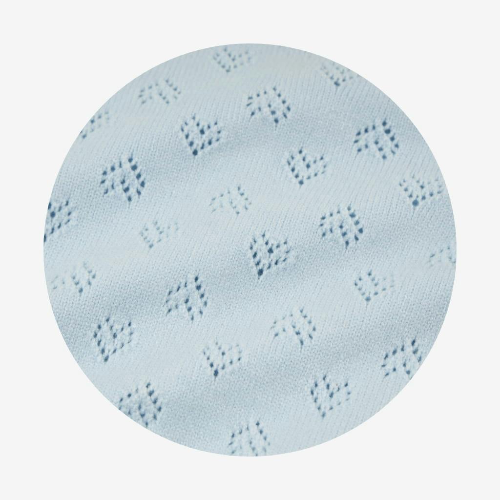 Soft Cloud Blue Pointelle Cardigan