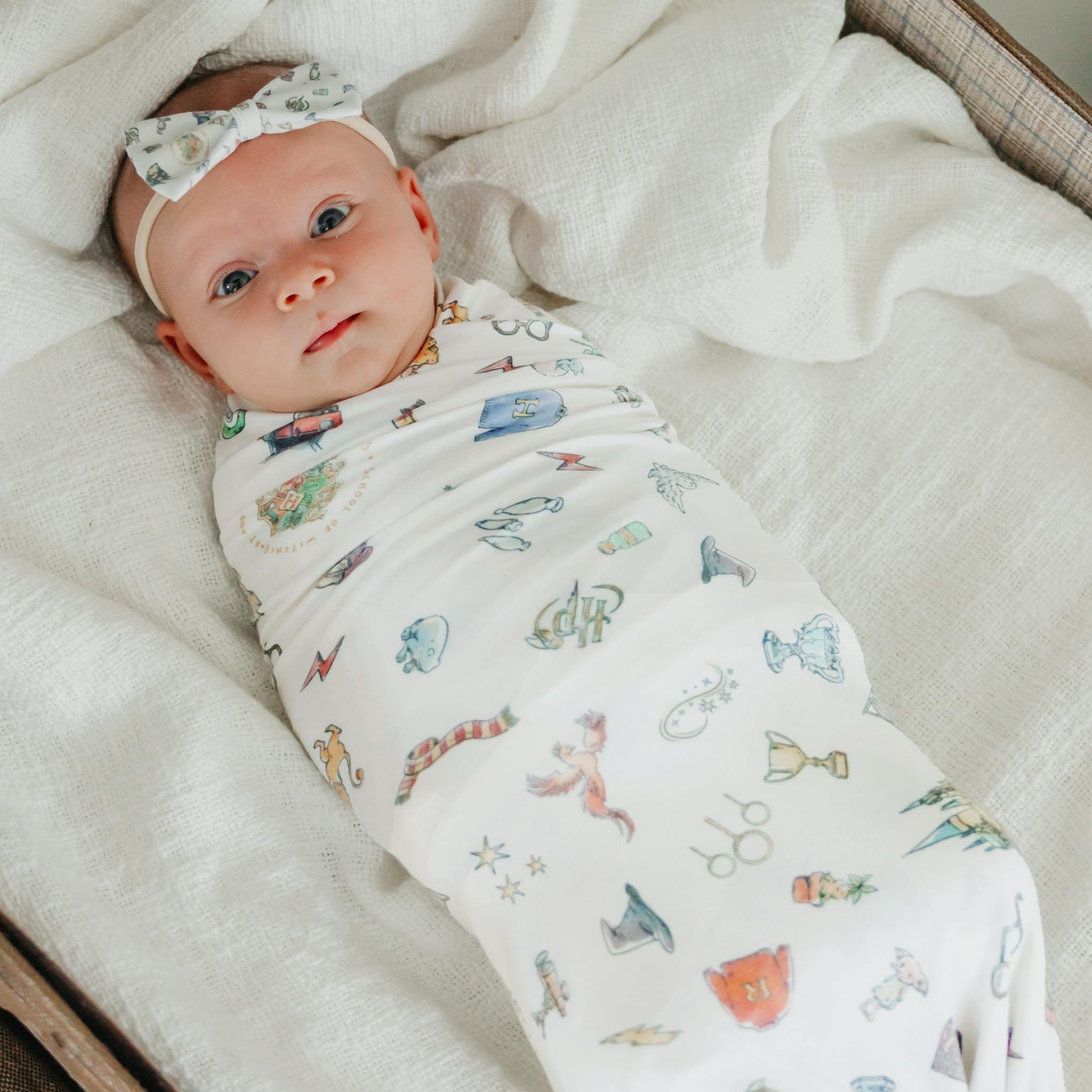 Knit Swaddle Blanket - Wizarding World