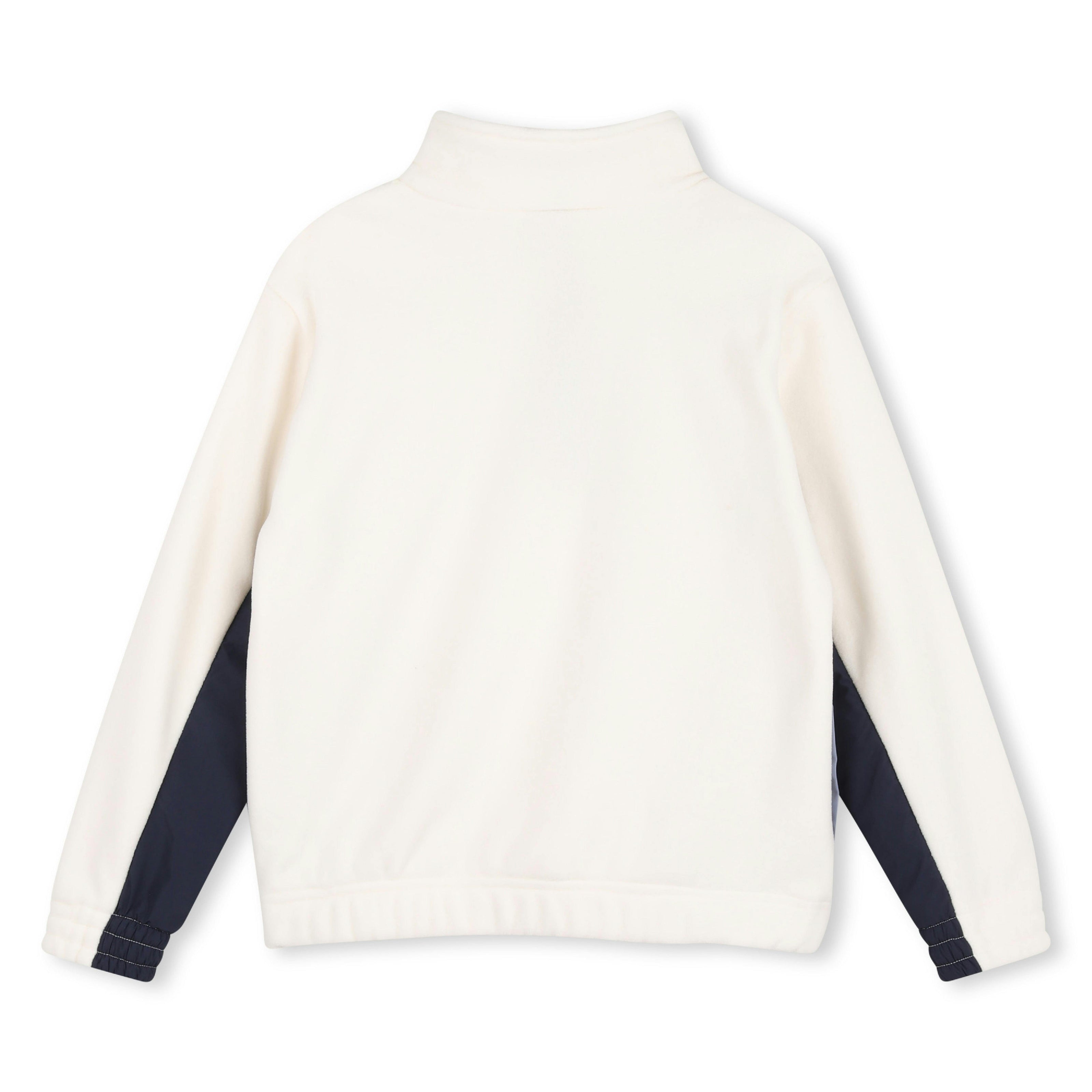 Ivory High-Neck Sweatshirt