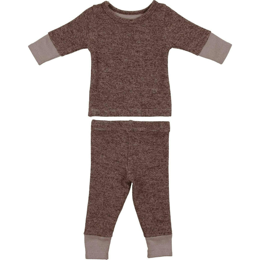 Brushed Sweater Knit 2-Piece Lounge Set