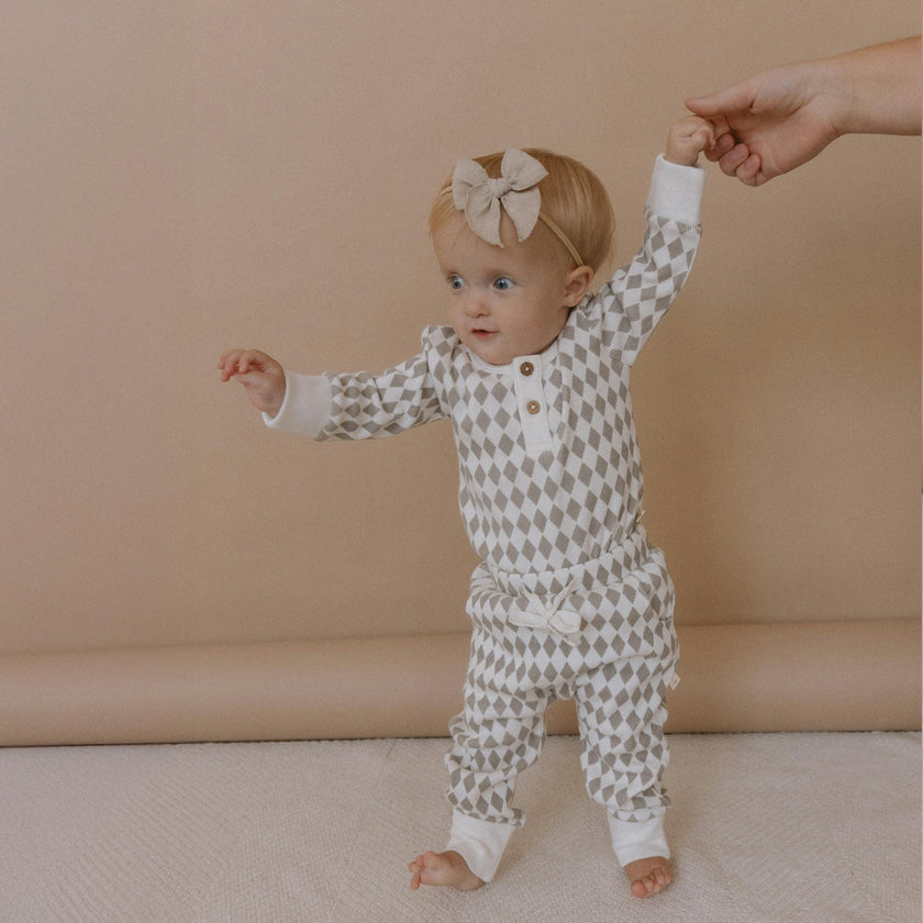 Organic Button Onesie & Pants Set
