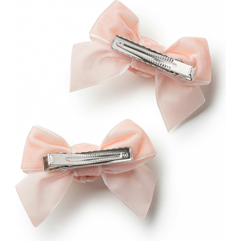 Rosette Velvet Double Clip Set