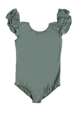 Aurora Surf Suit in Sage Green & Dustyblue