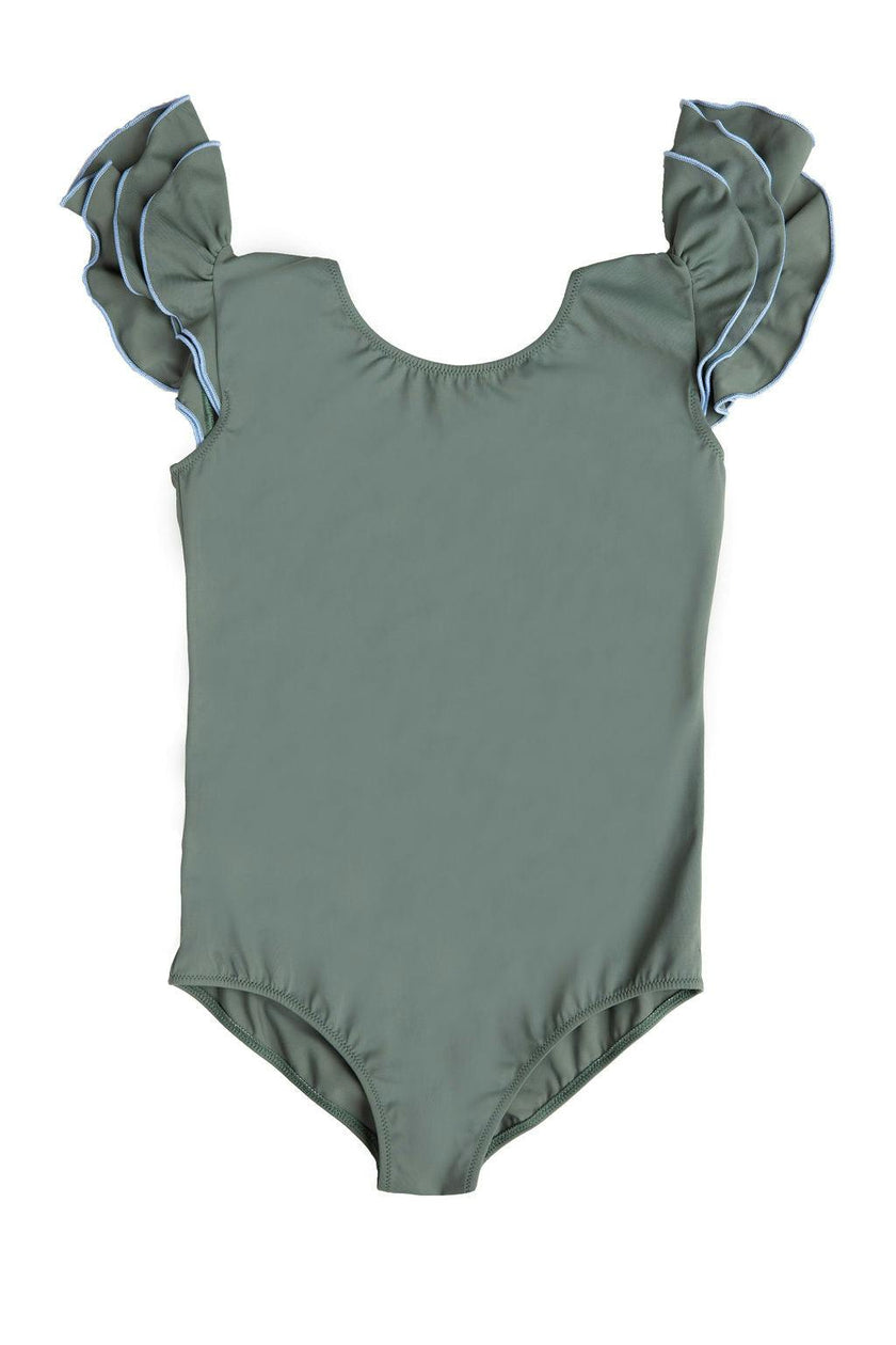 Aurora Surf Suit in Sage Green & Dustyblue