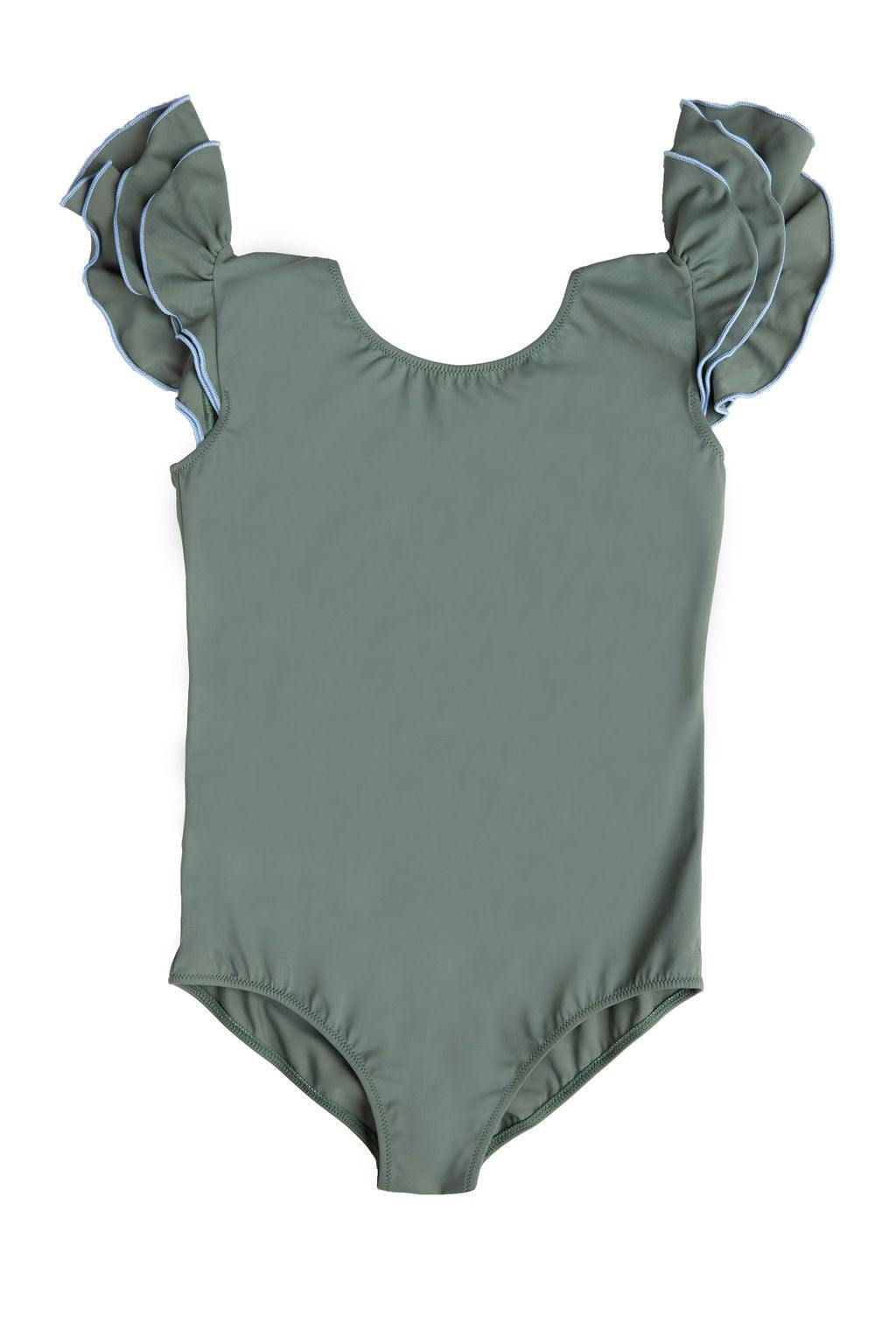 Aurora Surf Suit in Sage Green & Dustyblue