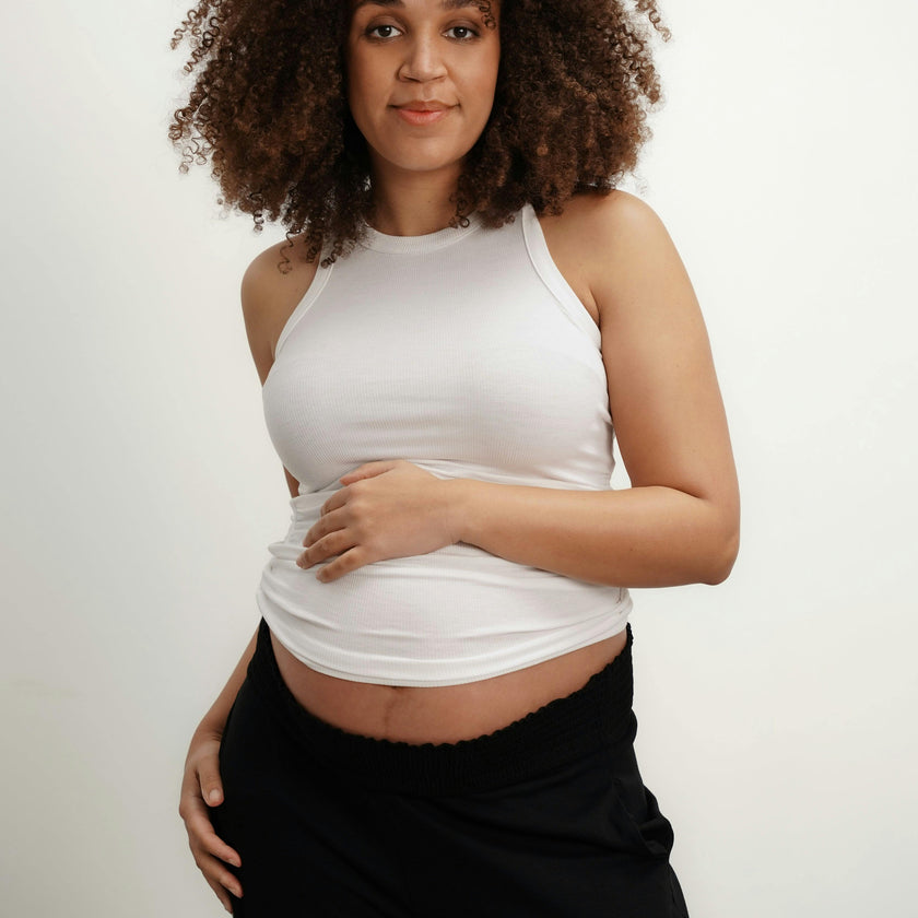 Women's The Ribbed Ruched Maternity Tank