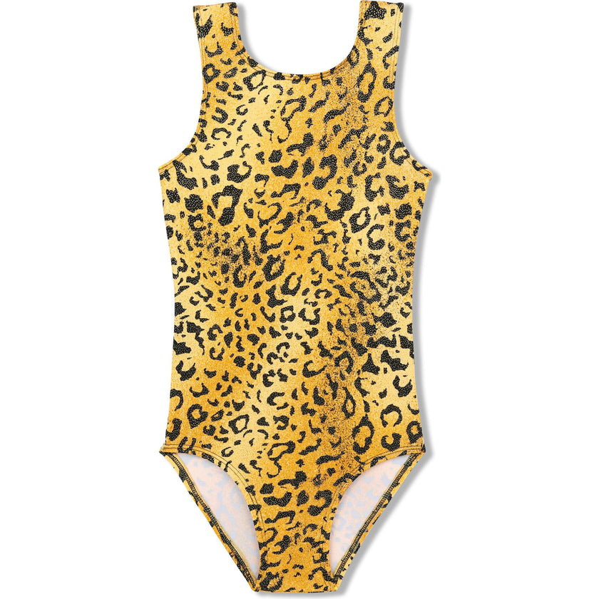 Gold Cheetah Leotard, Gold