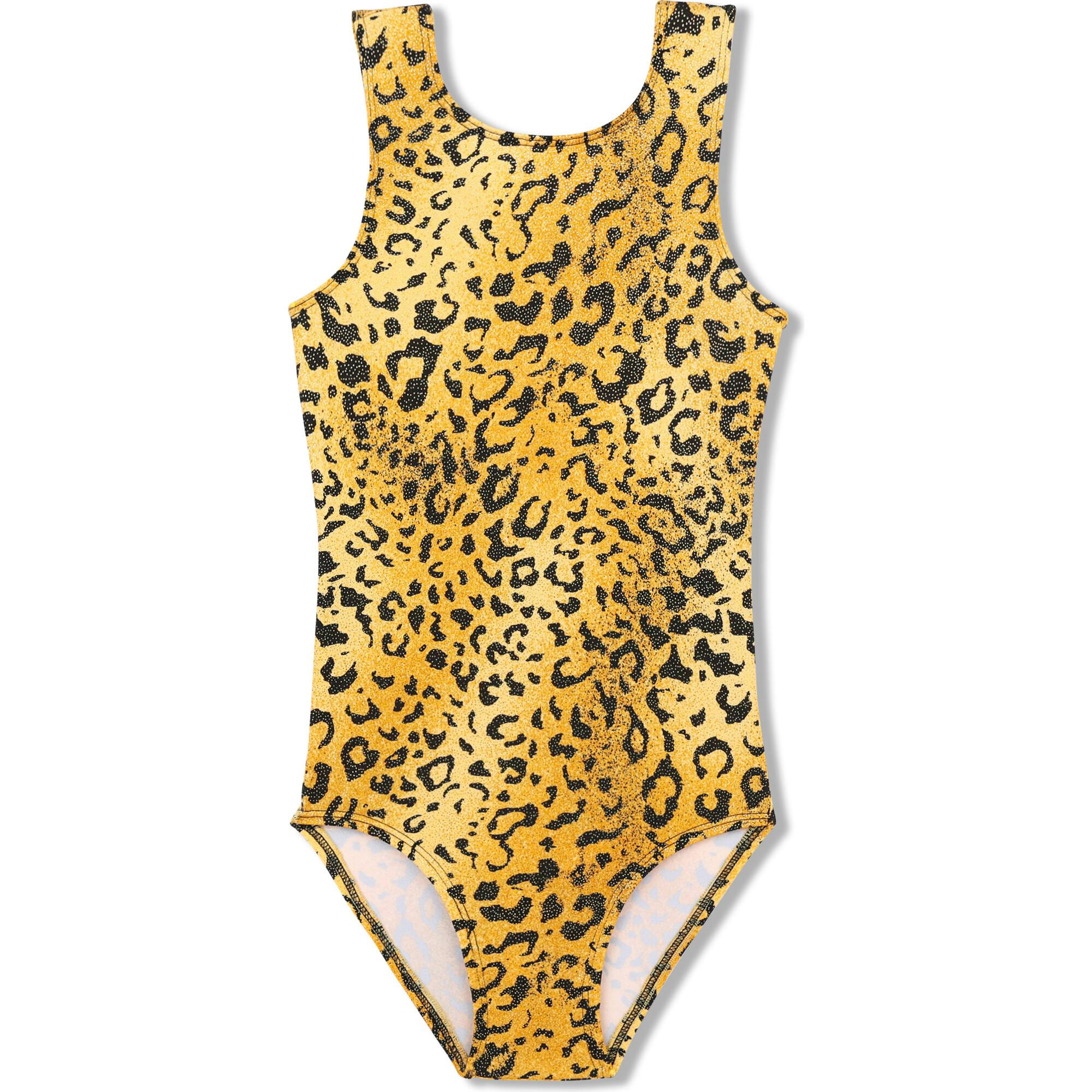 Gold Cheetah Leotard, Gold