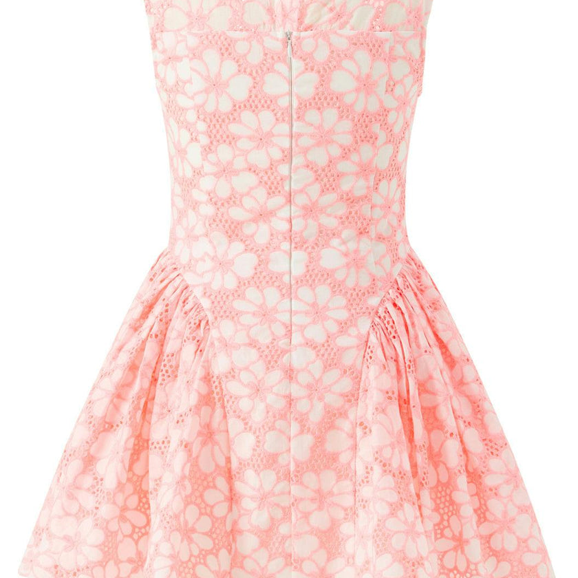 Holly Cotton Embroidered Mini Dress