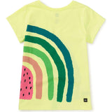 Rainbow Watermelon Double Sided Graphic Tee, Green