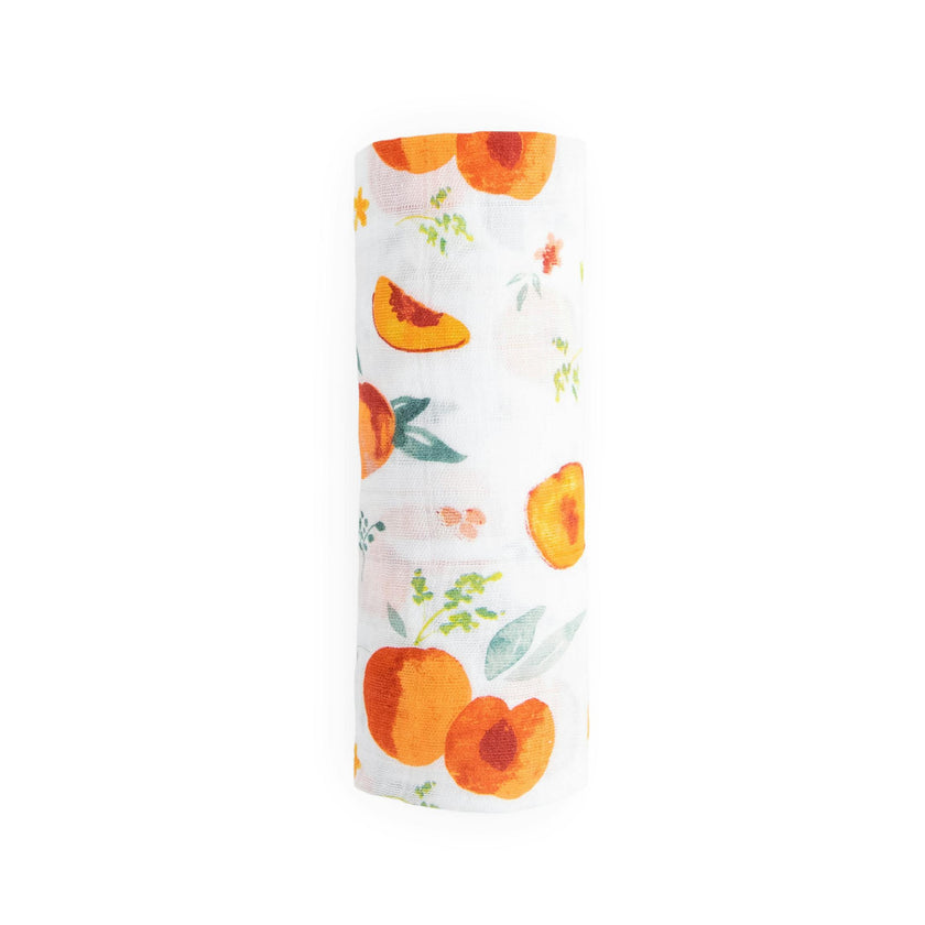 Cotton Muslin Swaddle Blanket - Georgia Peach