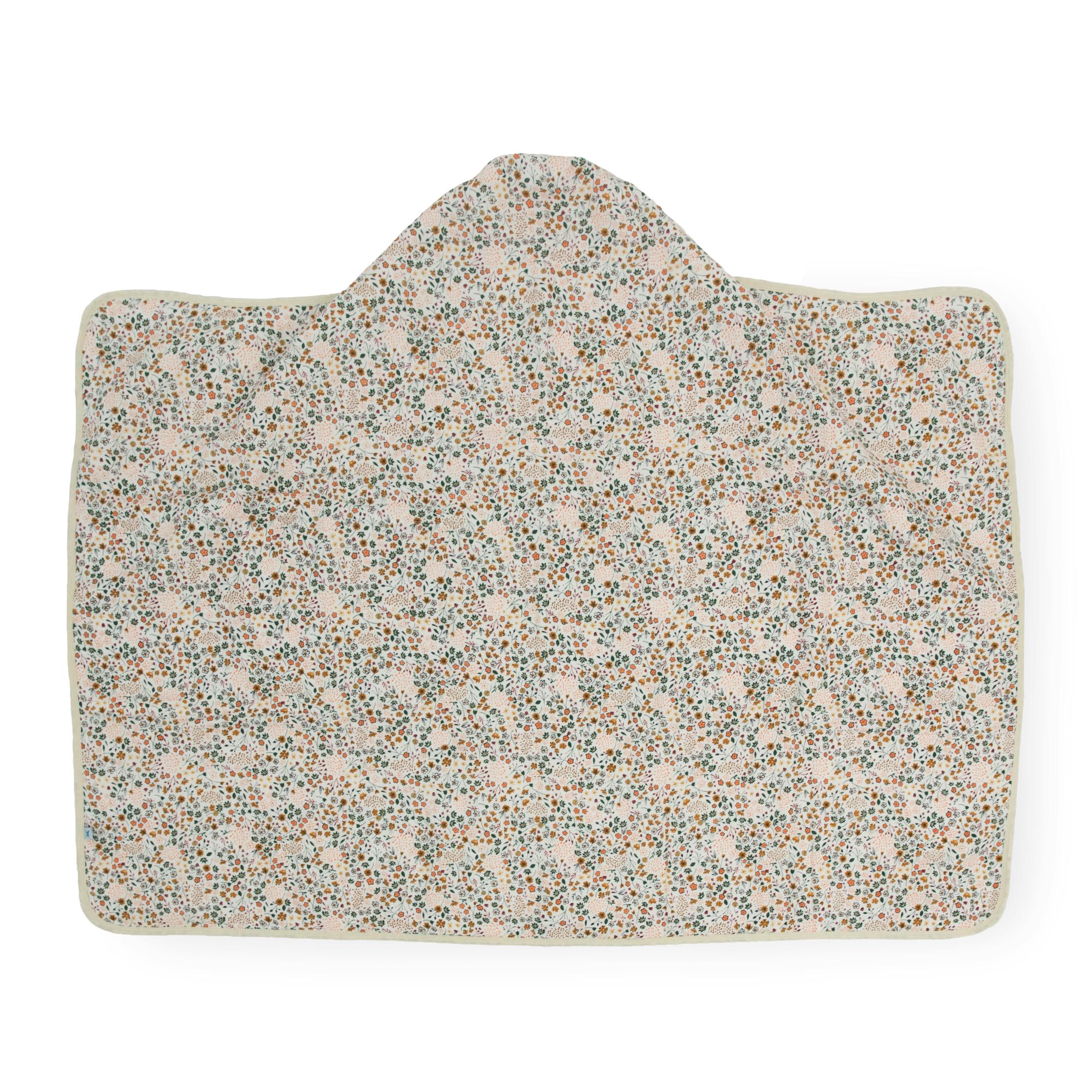 Toddler Hooded Towel - Pressed Petals
