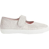 Hampton Canvas Martha Shoes in Silver