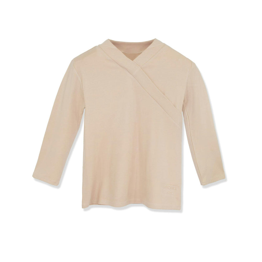 FAUX WRAP MODAL T SHIRT