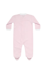 Pink Gingham Zipper Footie