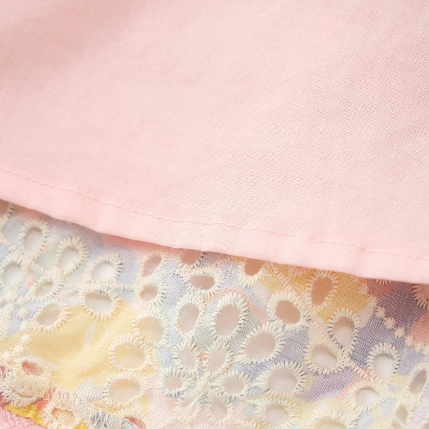 Alanna Frill Embroidered Maxi Dress