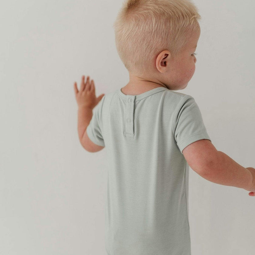 Baby Boy Short Sleeve Tee Romper in Farm