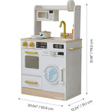 Teamson Kids Little Chef Lake Tahoe Wooden Play Kitchen - Washer & Mini Garden