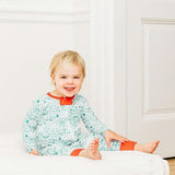 North Pole Christmas Zip Baby Onesie