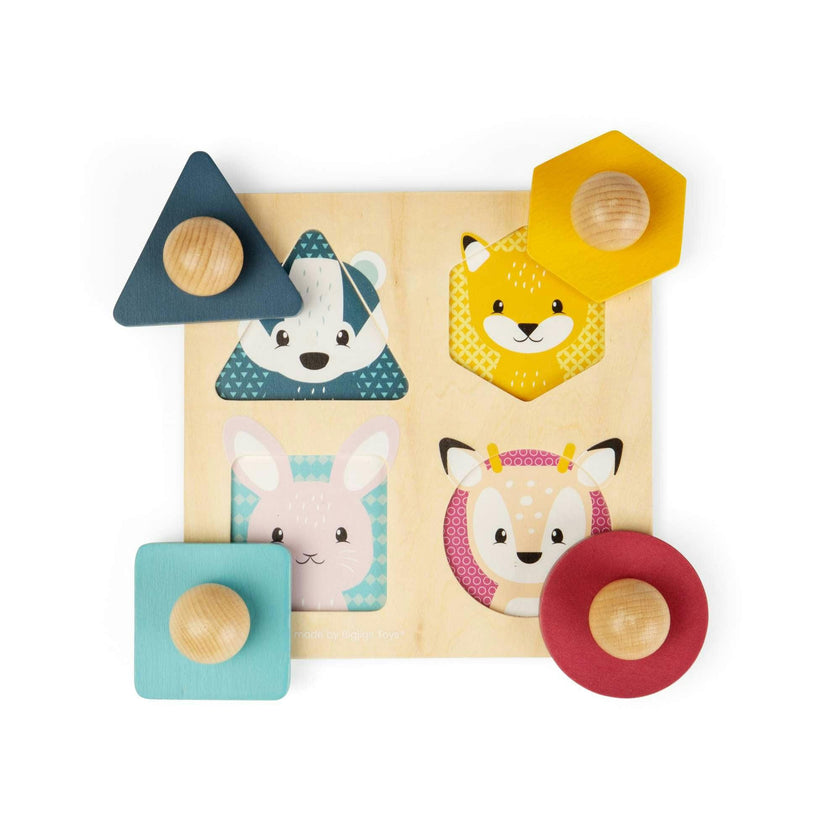 Woodland Animal Shape Matching Puzzle