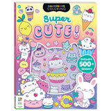 Kaleidoscope: Super Cute Sticker Coloring Book