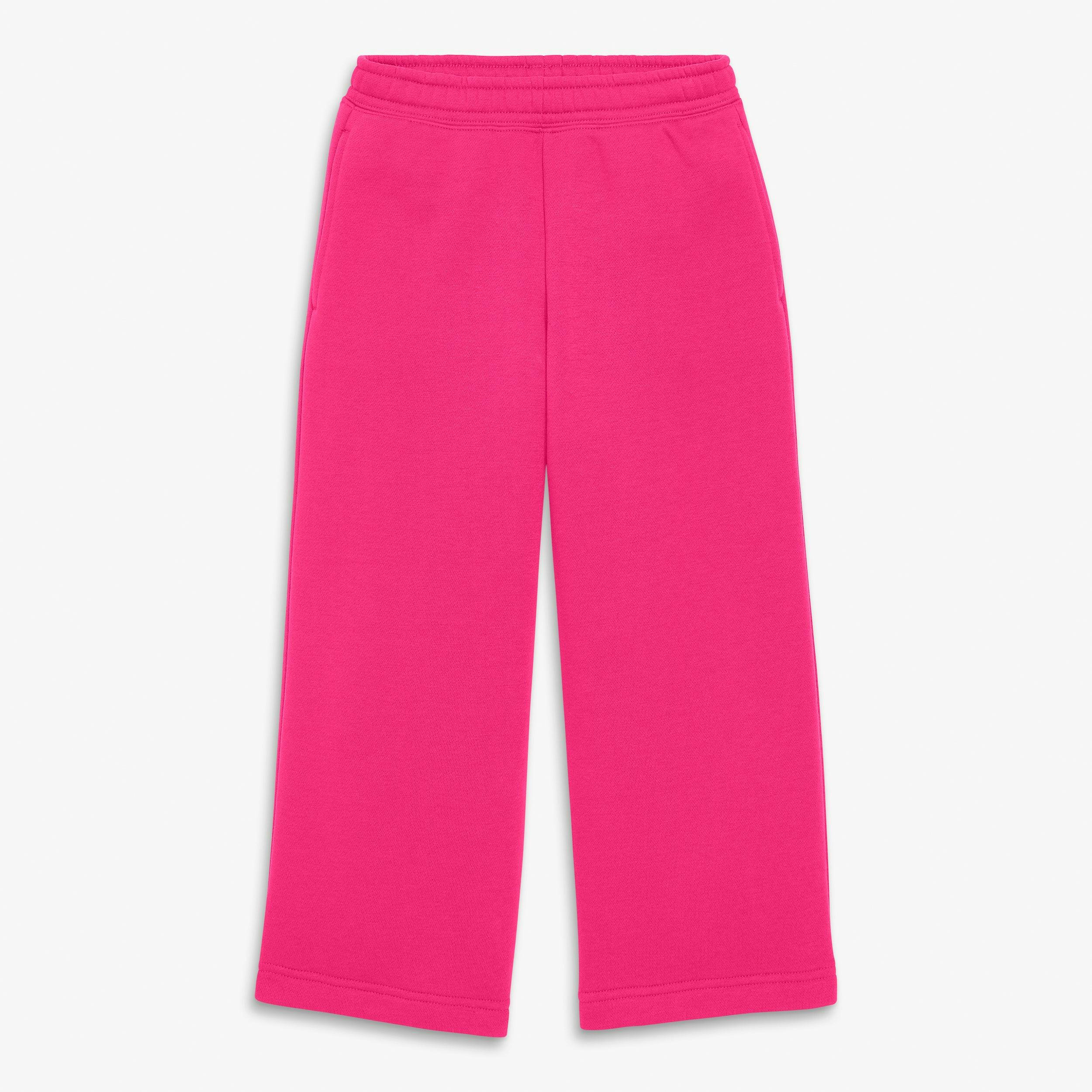 Kids cozy fleece wide-leg pant