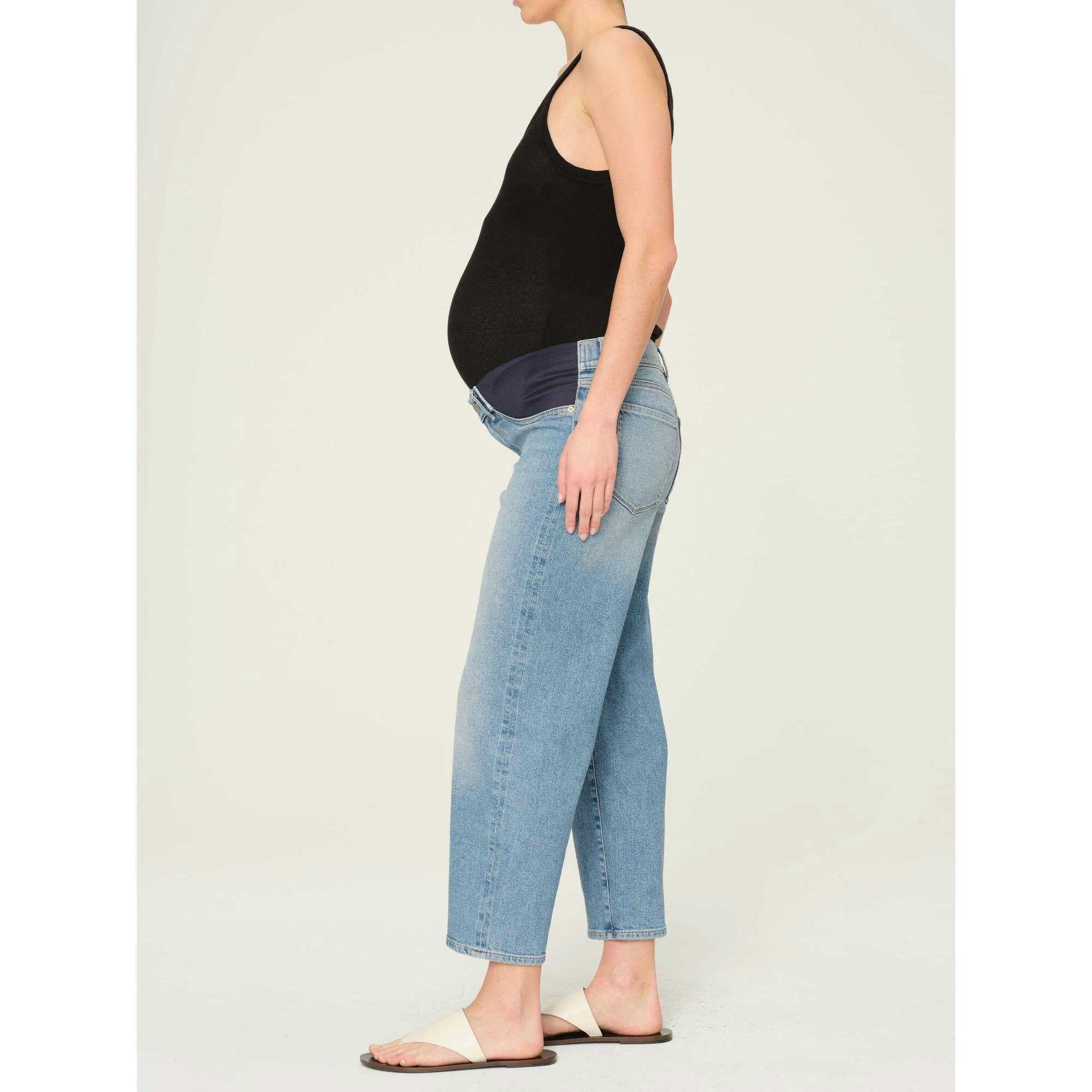 Thea Boyfriend Maternity Relaxed Tapered Jeans | Ravello