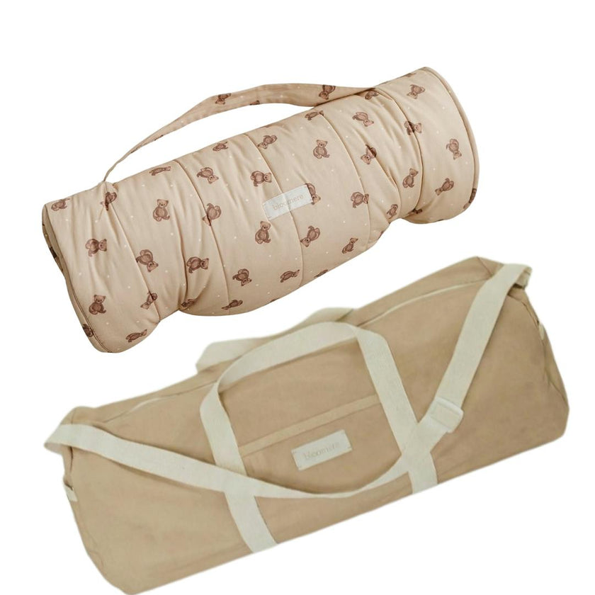 BLOOMERE  Nap Mat Set (Teddy Beige Bag)
