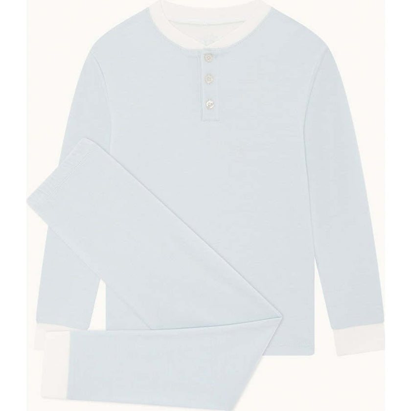 Derek Stripe Child Pyjama Two Piece Set  - Blue