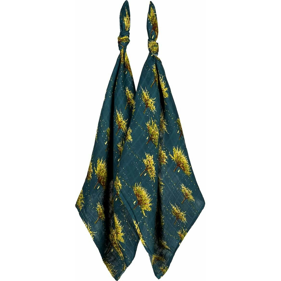 Firefly Bamboo Muslin Two-Piece Burp Cloth Set