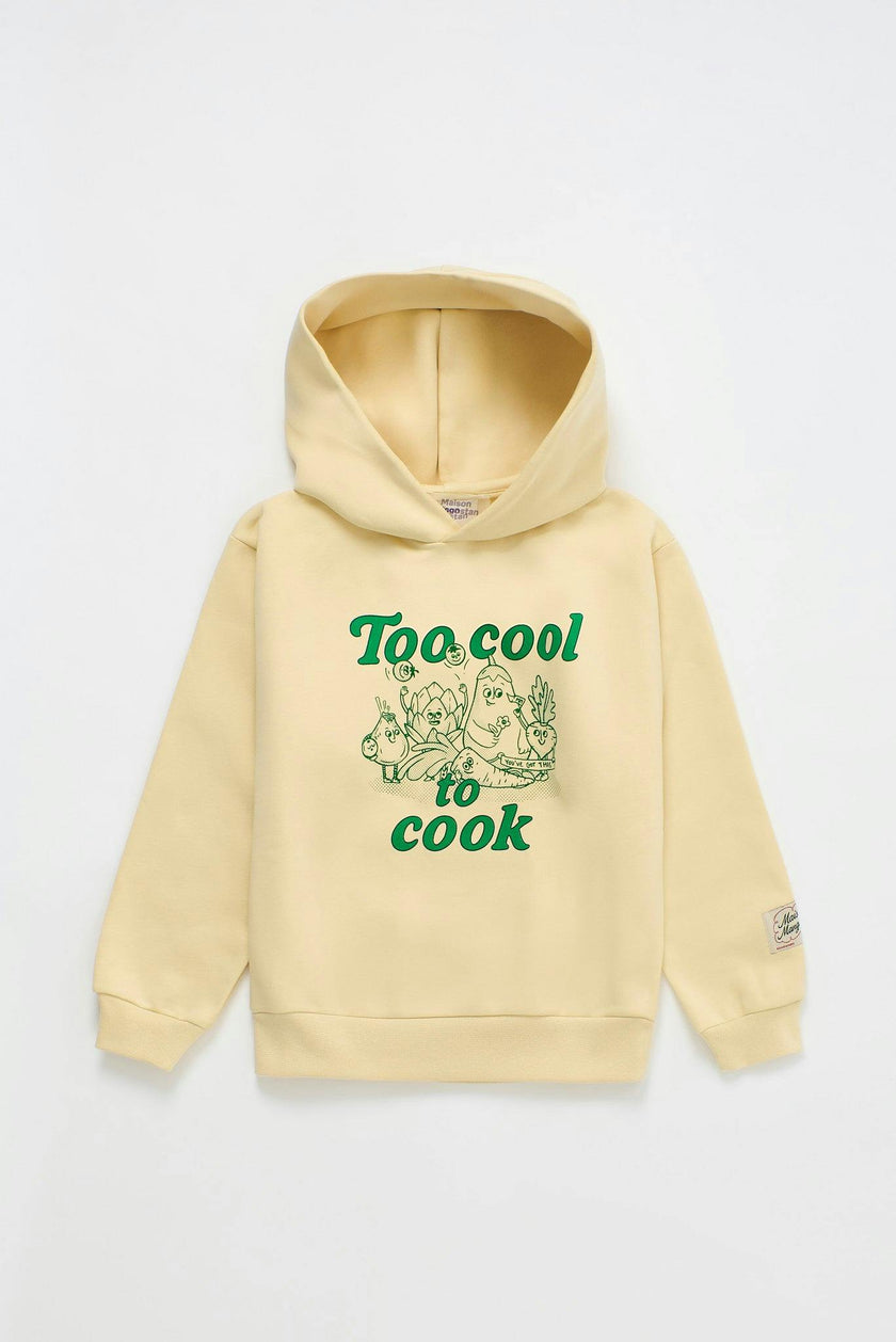 TOO COOL TO COOK HOODIE BEIGE