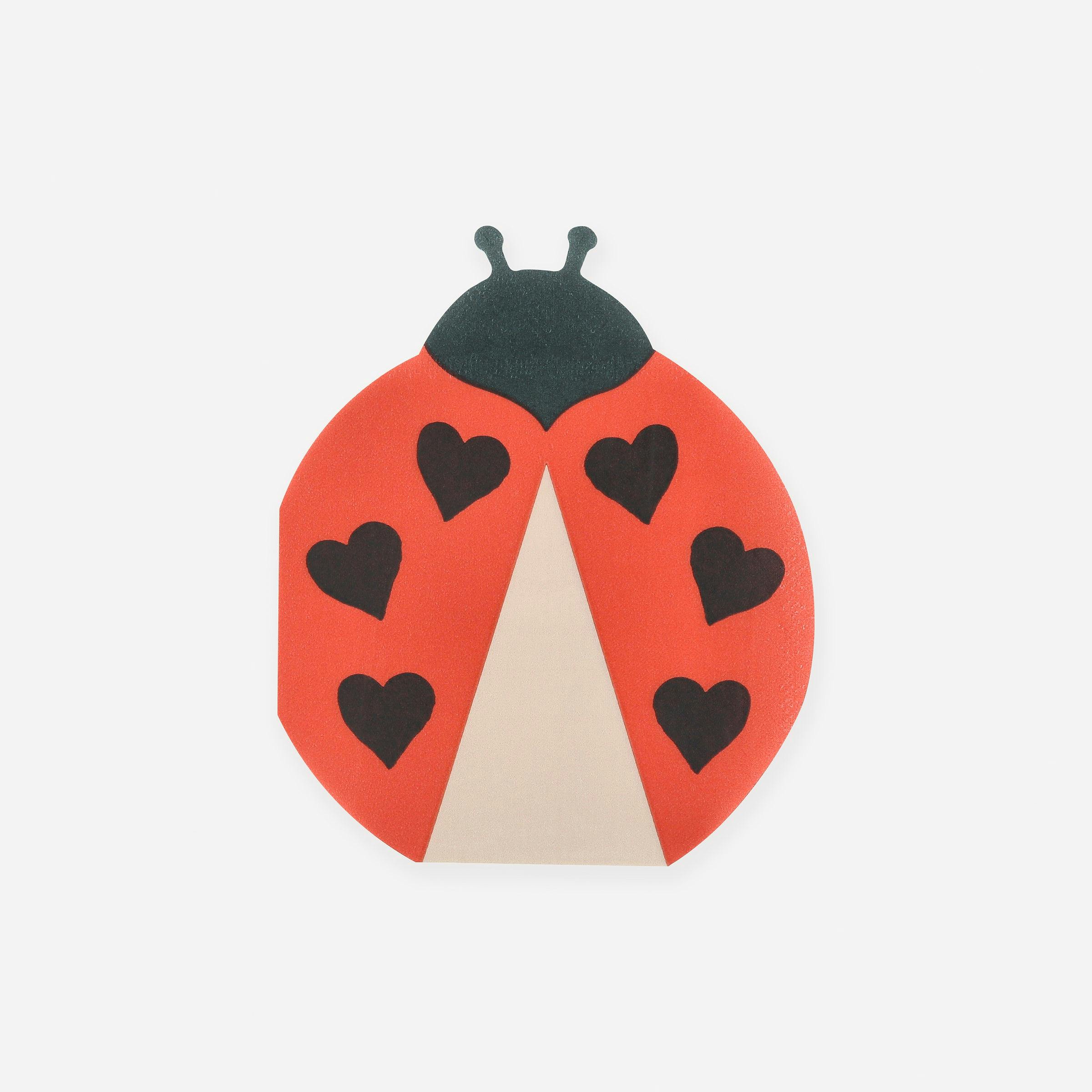 Red Ladybug Napkins