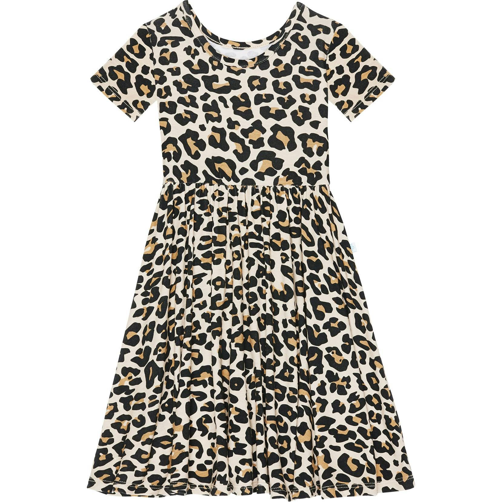 Lana Leopard Tan Twirl Dress