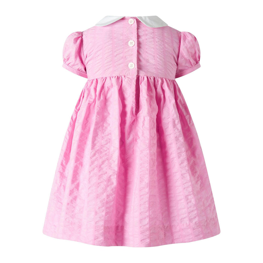 Seersucker Heart Smocked Dress and Bloomers