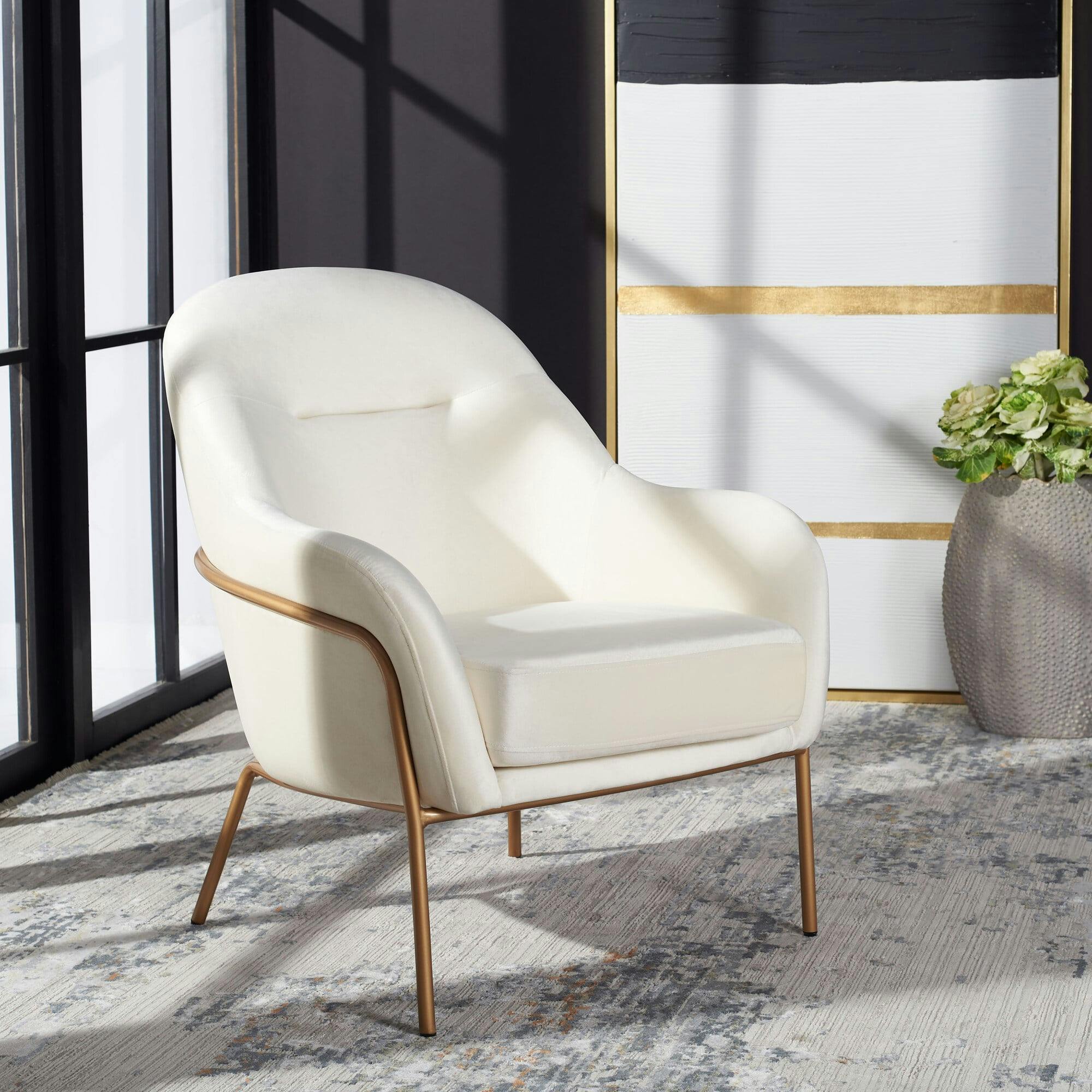 Eleazer Velvet Accent Chair