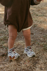 Graham Romper in Chocolate
