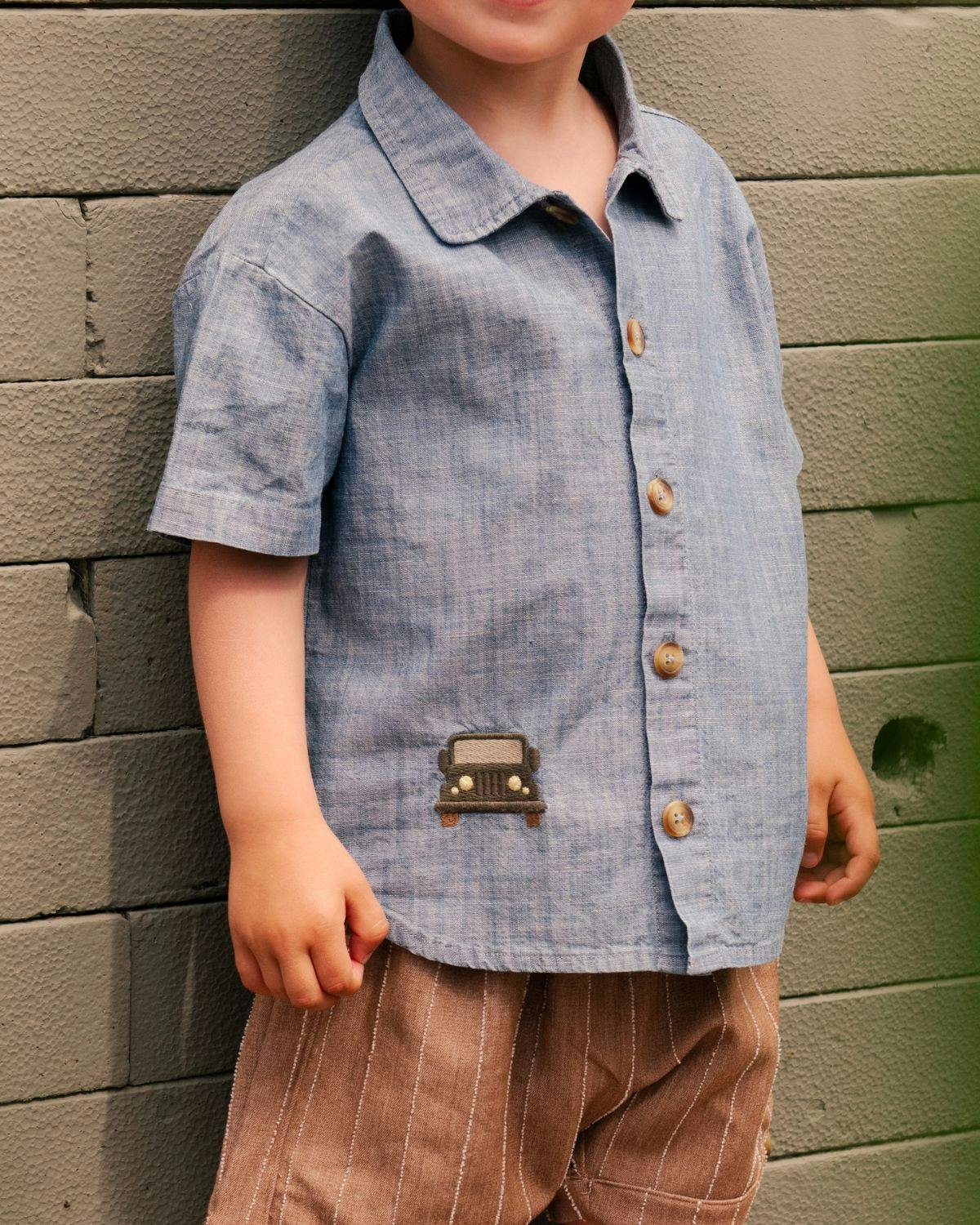 Ludon Shirt | Jeep | Sky Blue
