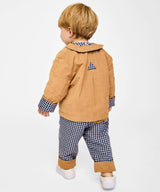 Reversible Pant, Marine Tiny Check
