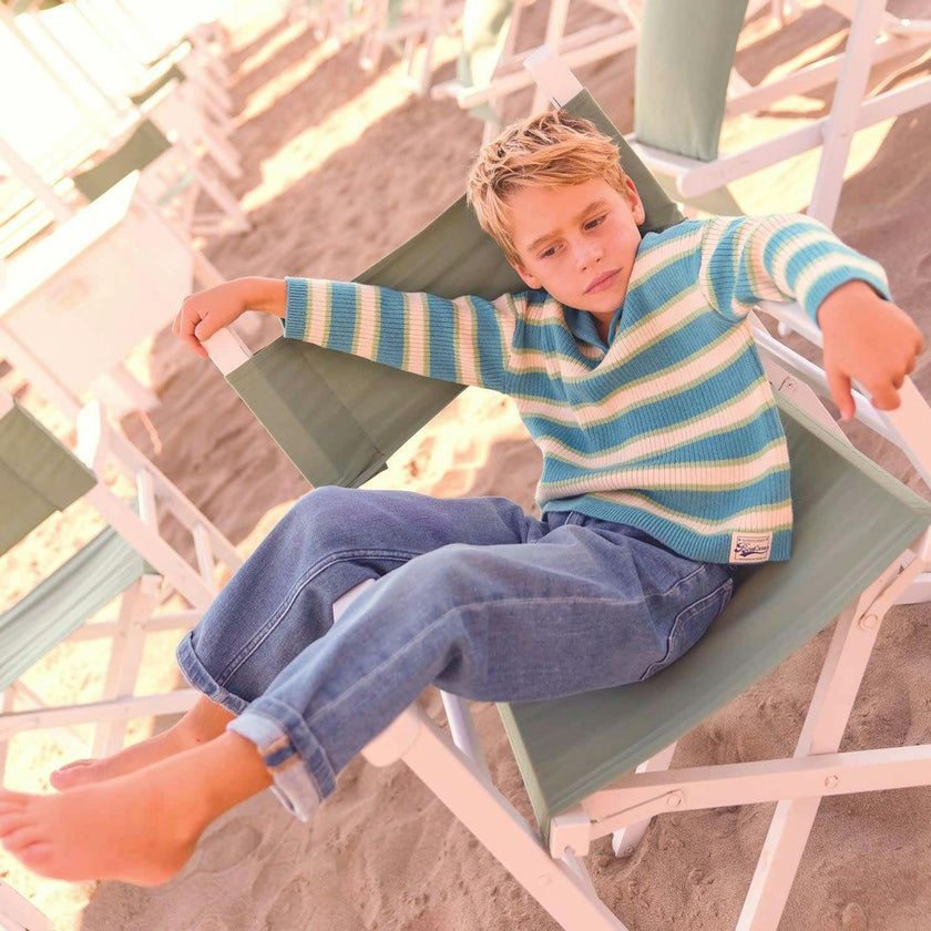BONTON Blue Fish Leonard Sweater