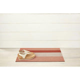 Bold Stripe Shag Floor Mat, Pink