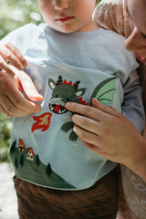 Dragon Tee & Cargo Pant Set Ice