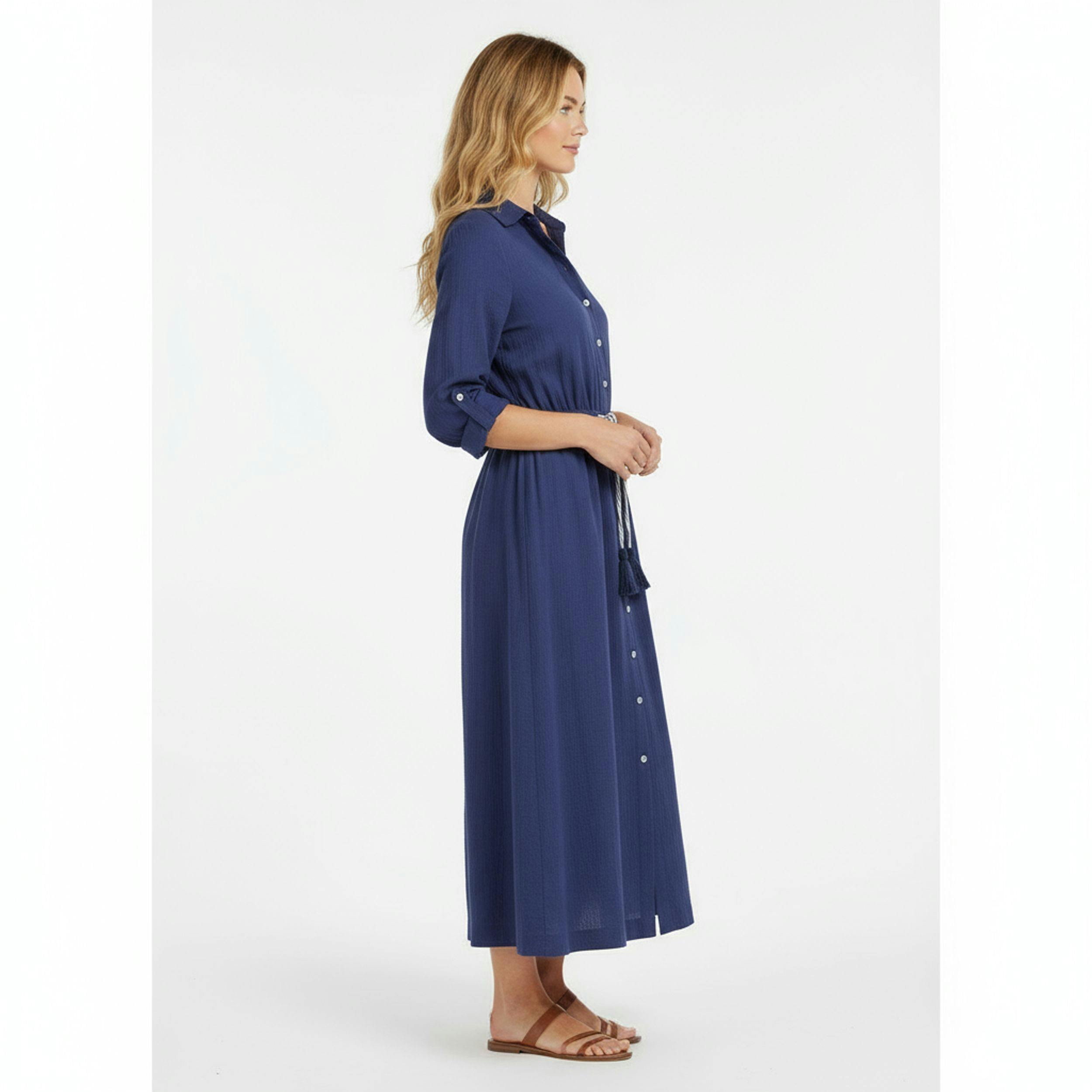 Anais Womens Shirtdress Lapis Blue, blue